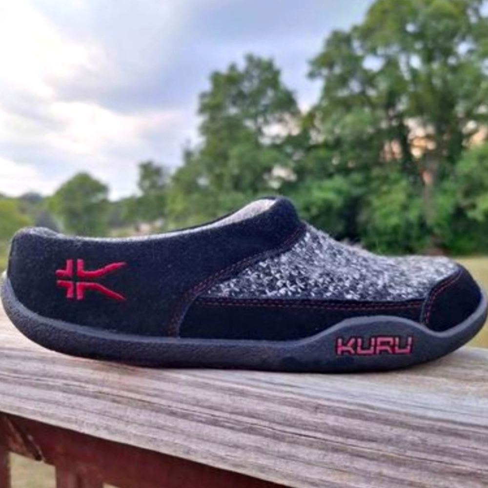 Kuru Draft Womens 6.5 Mules Slip On Clogs Fleece Comfort Shoes Slippers VGUC
